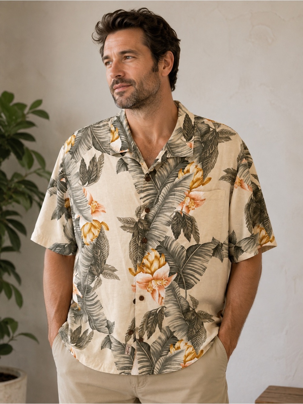 Jamaica Jaxx 💯 Silk Tropical Hawaiian Camp Shirt XL